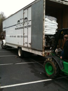 moving truck & forklift