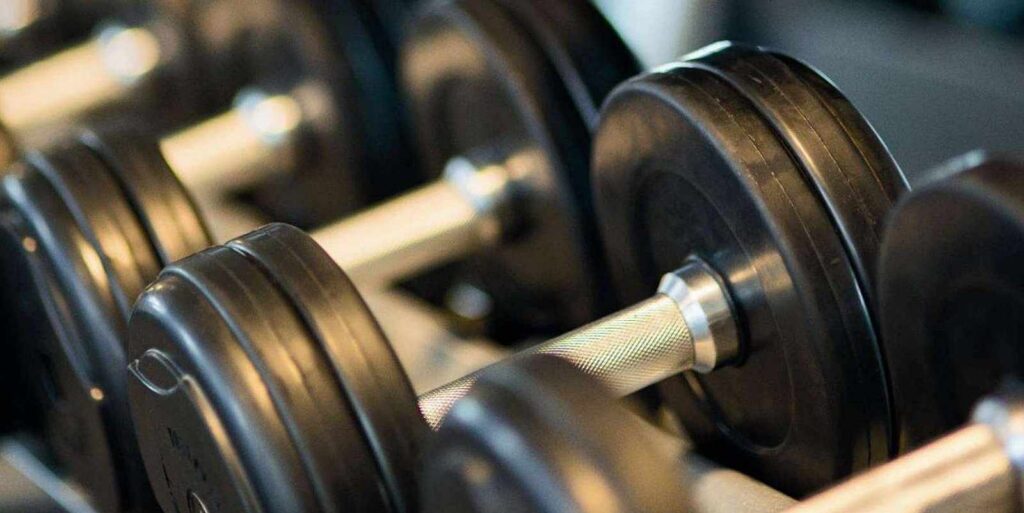 fitness equipment dumbbells