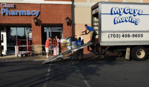 two movers and a truck