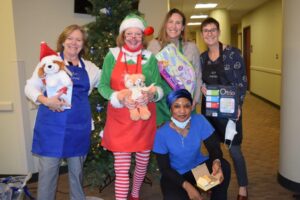 volunteers at pediatric unit