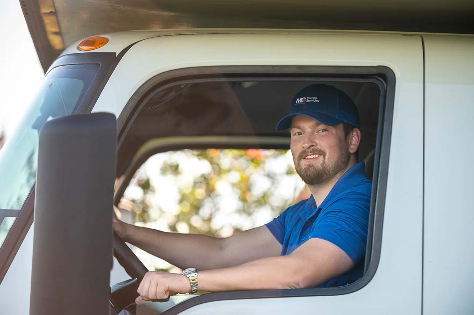MG Moving Services employee closeup