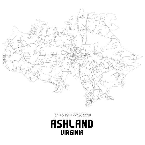 Map Of Moving Routes For Ashland VA Movers