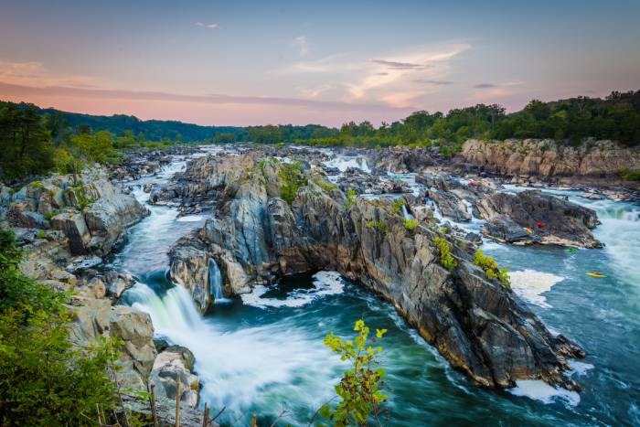 View Of Great Falls VA In The Evening