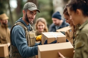 transfer of aid from the military