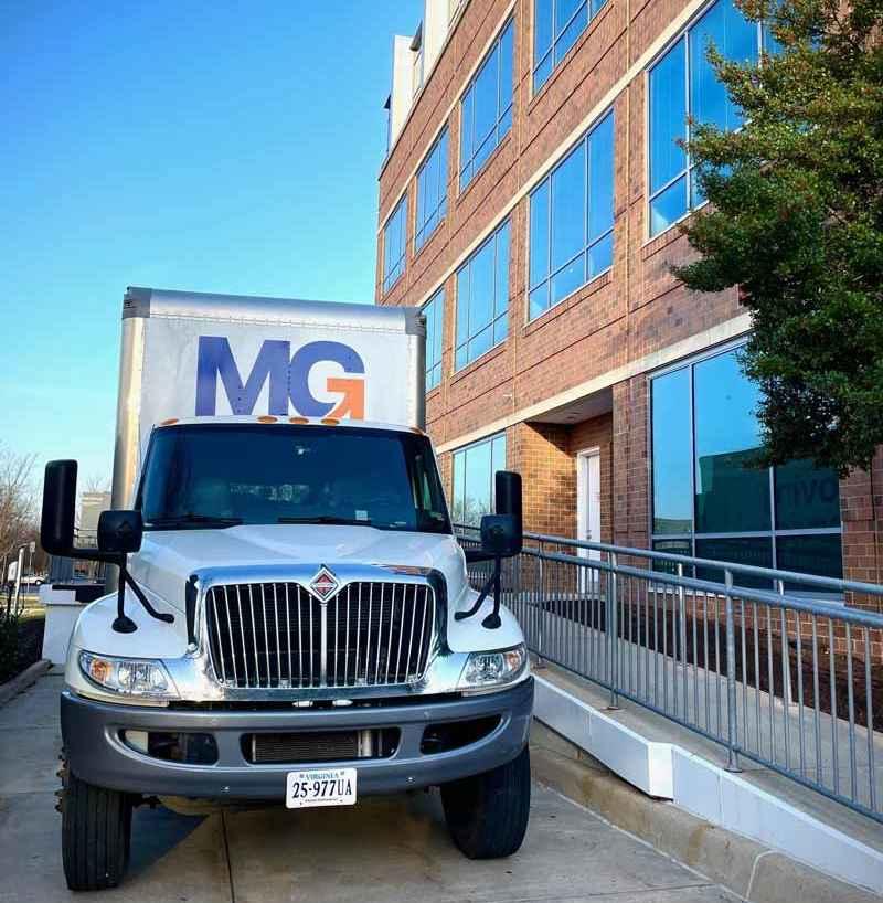 MG Moving Truck ready for Office relocation